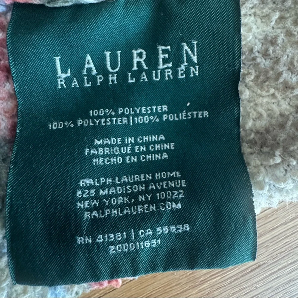 Ralph Lauren Home Southwestern Brushed Blanket Throw – Neutral Tones